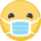 Face With Medical Mask emoji on Facebook
